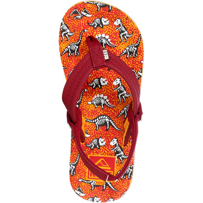 Junior Flip-flop Reef Little Ahi Red Dino