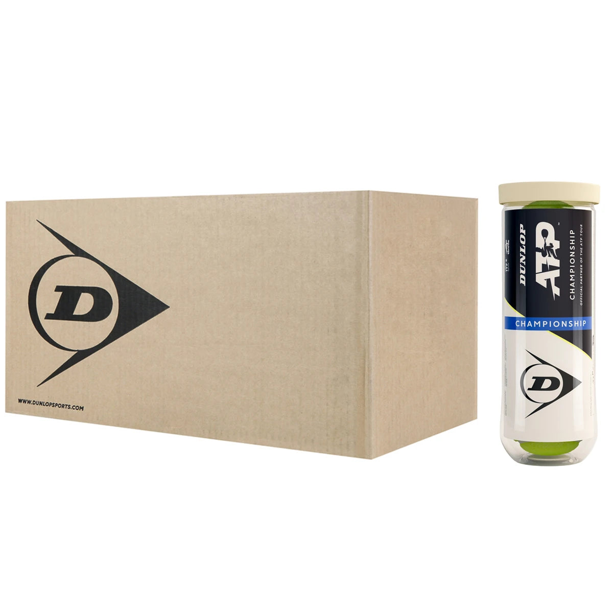 Box of 24 Tubes of 3 Dunlop ATP Championship Tennis Balls
