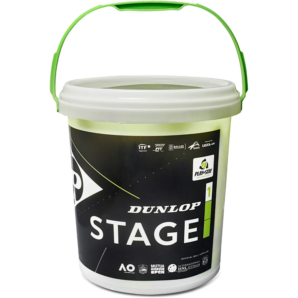 Barrel of 60 Dunlop Stage 1 Green Tennis Balls