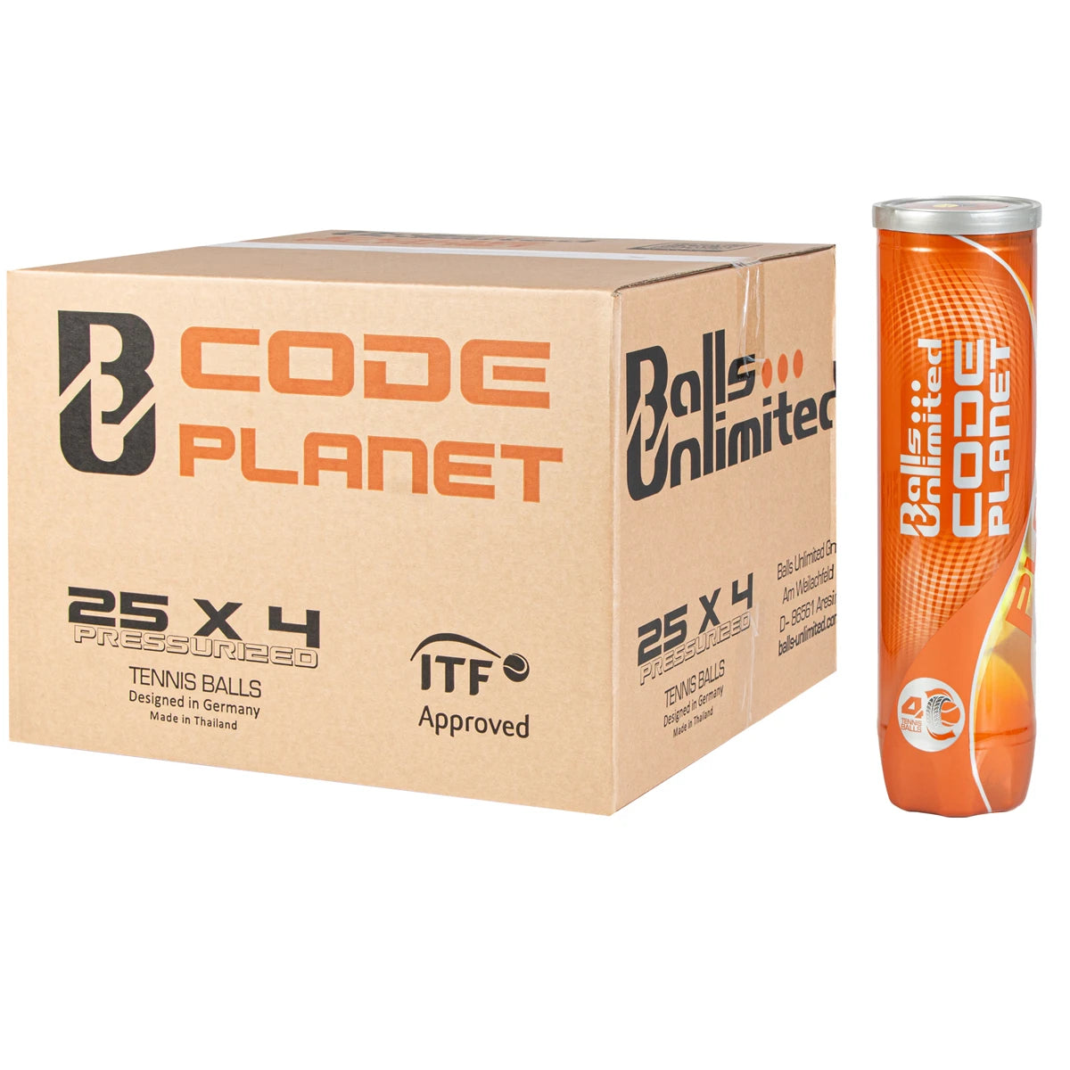 Box of 25 Tubes of 4 Unlimited Code Planet Balls