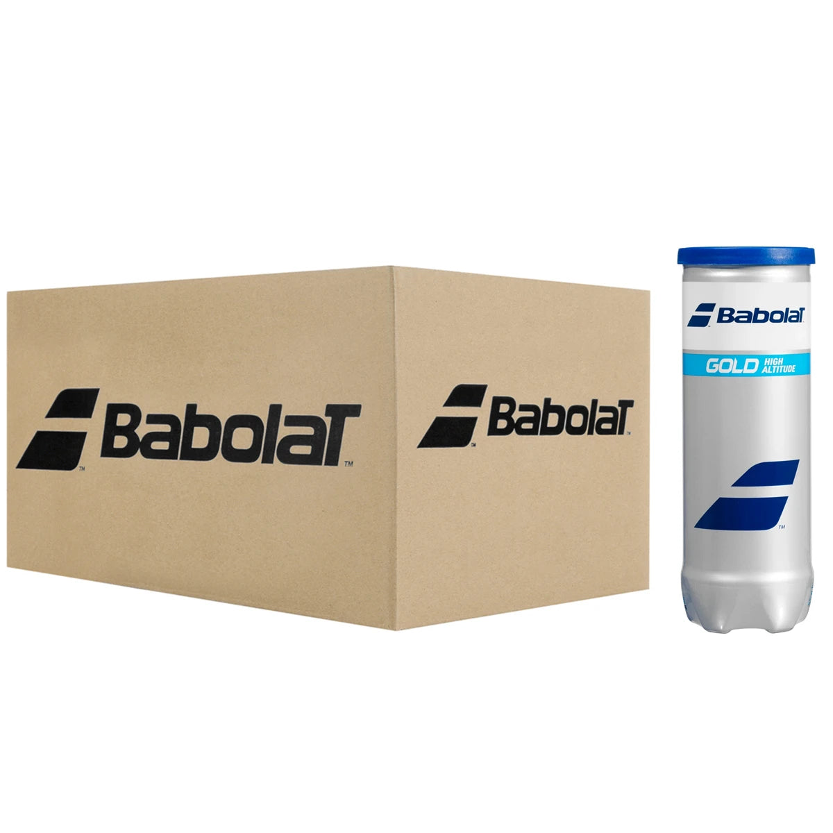 Carton of 24 Tubes of 3 Babolat Gold High Altitude Balls