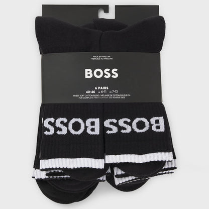 6 Pairs of Boss Stripe Socks