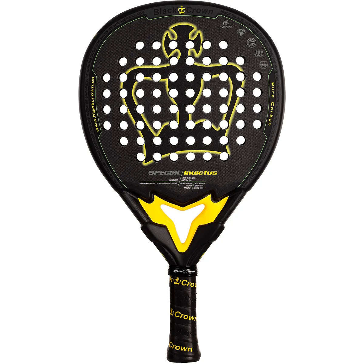 Black Crown Special Invictus Padel racket