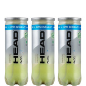 TRIPACK OF 3 HEAD PADEL PRO BALLS
