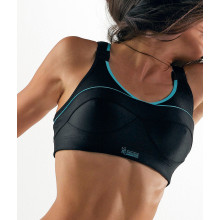 THUASNE TOPSTRAP XBACK BLACK SPORTS BRA