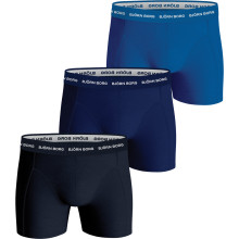 PACK OF 3 BJORN BORG SPORTS STRETCH COTTON BOXERS