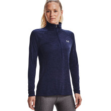 T-SHIRT UNDER ARMOUR FEMME MANCHES LONGUES TWIST 1/2 ZIP