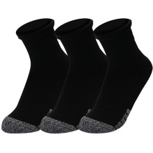 PACK OF 3 PAIRS OF UNDER ARMOUR UNISEX HEATGEAR QUARTER SOCKS