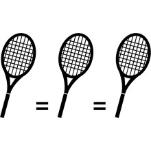 Matching 3 rackets