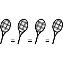 Matching 4 rackets