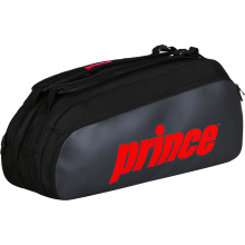 PRINCE TOUR 2 COMP BK/POP RD TENNIS BAG
