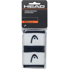 PAIR OF WRISTBANDS HEAD STRIPED 2.5"
