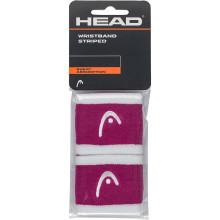 PAIR OF WRISTBANDS HEAD STRIPED 2.5"