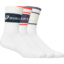 3 PAIRS OF ASICS LOGO CREW SOCKS
