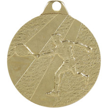 MEDAILLE FRAPPEE FER TENNIS DIAMETRE 5 CM