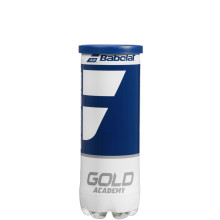 TUBE OF 3 BABOLAT GOLD ACADEMY BALLS