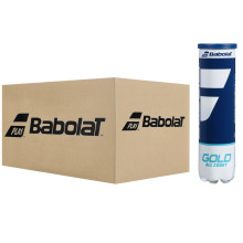 BOX OF 18 TUBES OF 4 BABOLAT GOLD ALL COURT BALLS