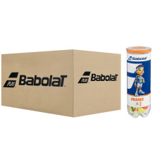 CASE OF 24 CANS OF 3 BABOLAT ORANGE TENNIS BALLS