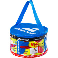 ZIPPED BAG OF 24ABOLAT RED FELT BALLS