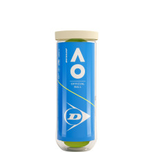 TUBE OF 3 DUNLOP AUSTRALIAN OPEN BALLS