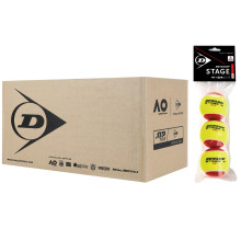 CASE OF 24 BAGS OF 3 DUNLOP MINI TENNIS STAGE 3 BALLS