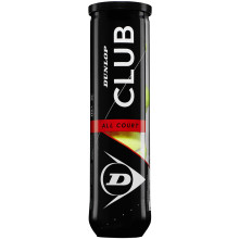 TUBE OF 4 DUNLOP CLUB ALL COURT BALLS