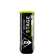 CAN OF 3 DUNLOP EASY TENNIS STAGE 1 BALLS