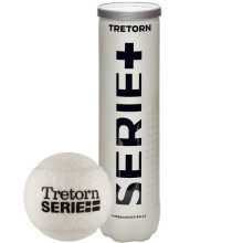 TUBE OF 4 WHITE TRETORN SERIE+ BALLS