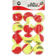 BAG OF 12 STAGE 3 UNLIMITED YELLOW/RED BALLS