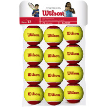 BAG OF 12 WILSON STARTER RED BALLS