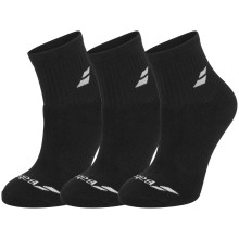 3 PAIRS OF BABOLAT QUARTER SOCKS