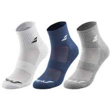 3 PAIRS OF BABOLAT QUARTER SOCKS