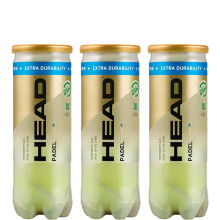 TRIPACK OF 3 HEAD PADEL PRO BALLS