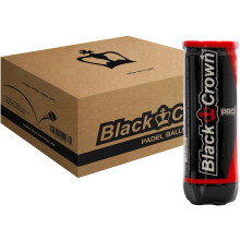 BOX OF 24 TUBES OF BLACK CROWN PRO PADEL BALLS