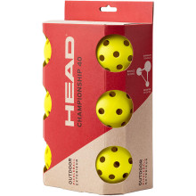 PACK OF 6 PICKLEBALL BALLS HEAD CHAMPIONSHIP 40