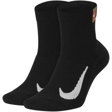 2 PAIRS OF NIKE COURT ANKLE SOCKS