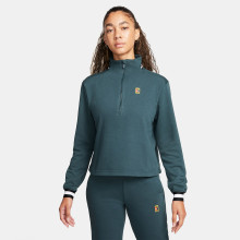 NIKE WOMEN'S HERITAGE CROPPED 1/4 ZIP SWEATSHIRT