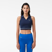 LACOSTE CORE PERFORMANCE CROP TOP POLO SHIRT