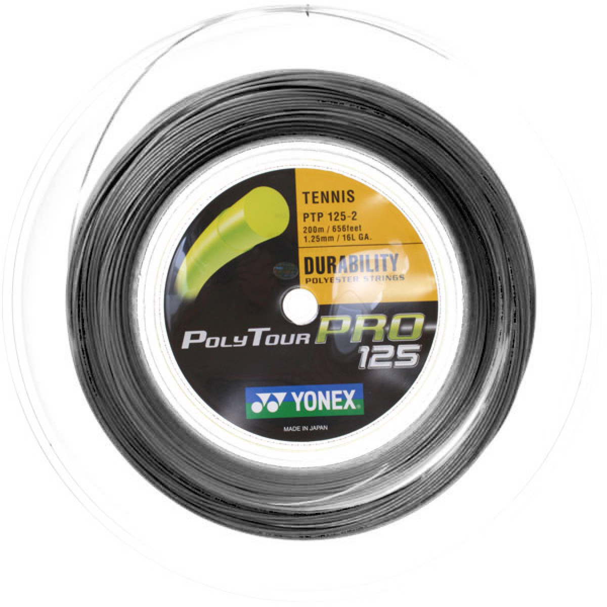 Yonex PolyTour Fire 125 x 200 m - Black - Tennis String