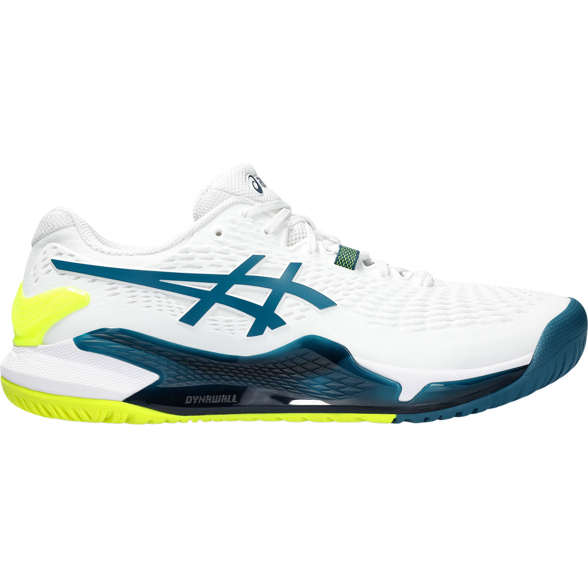 Asics Gel Resolution 9 GS Junior Tennis Shoe (Blue/Green) 