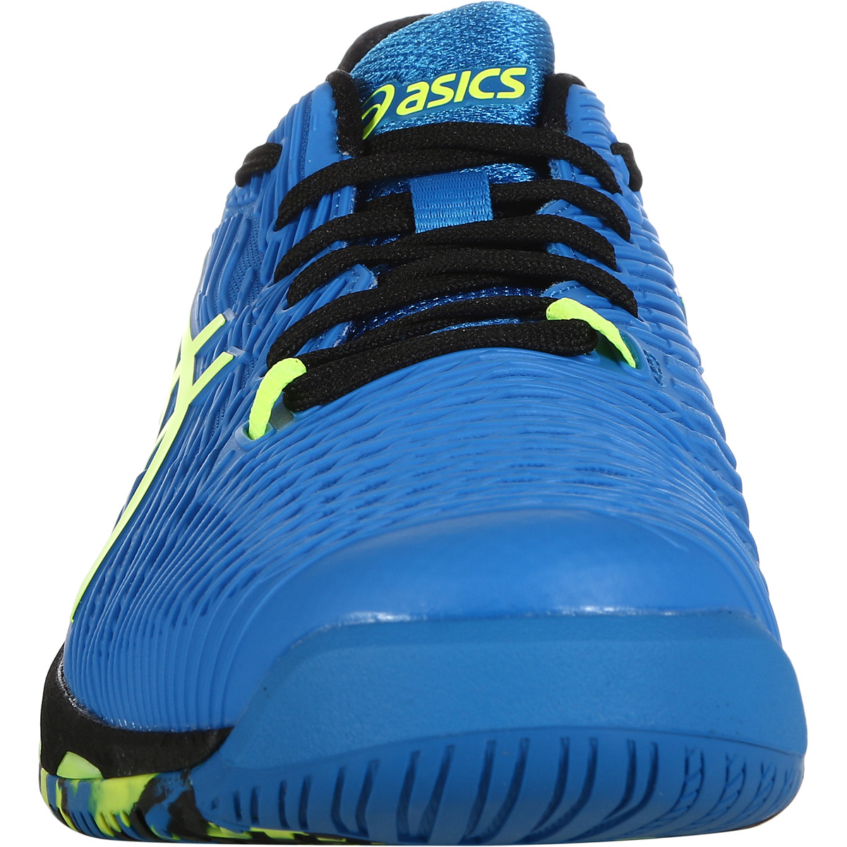 Asics men's solution speed ff outlet tennis shoes black and illusion blue