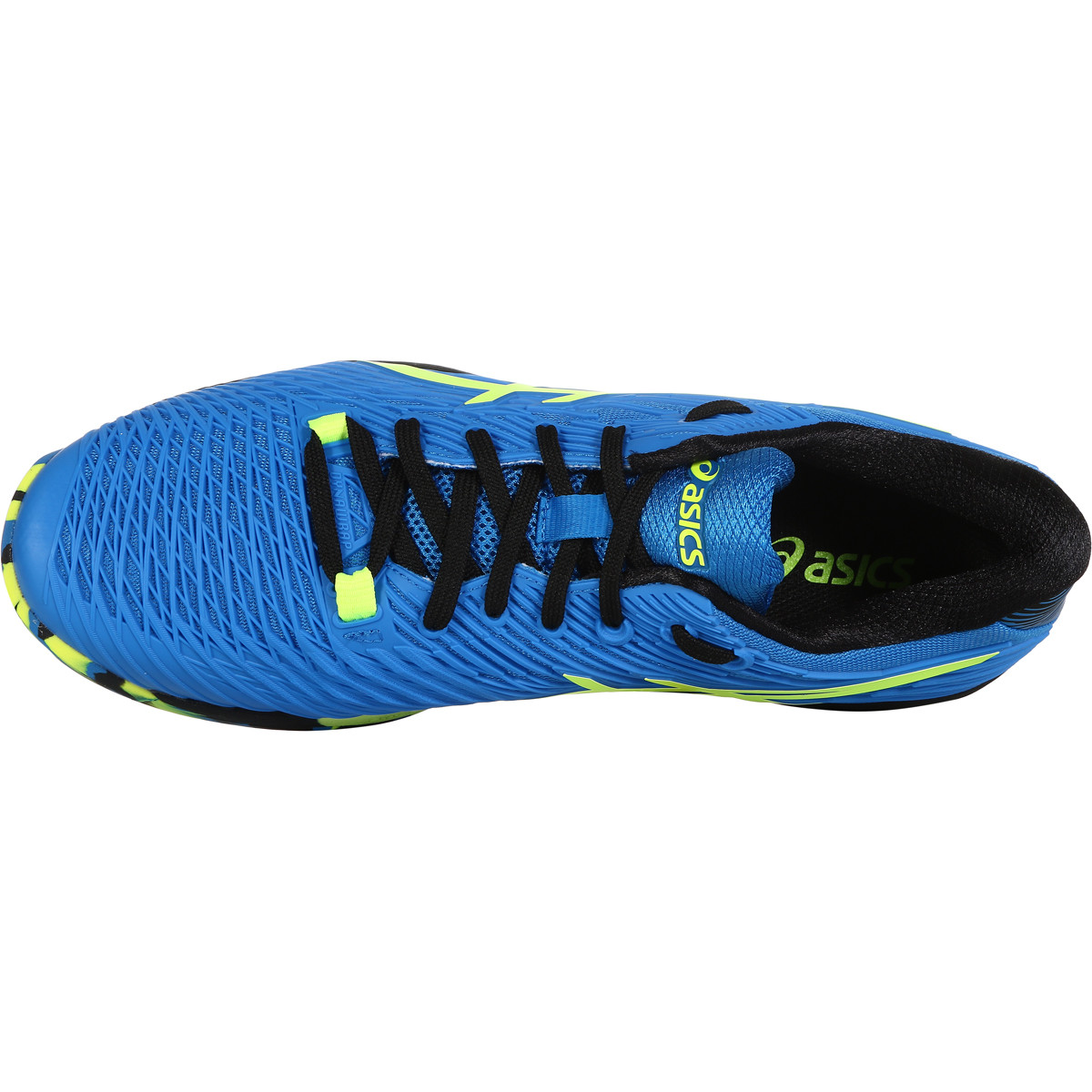 Asics men's solution speed ff tennis shoes black and illusion blue sales
