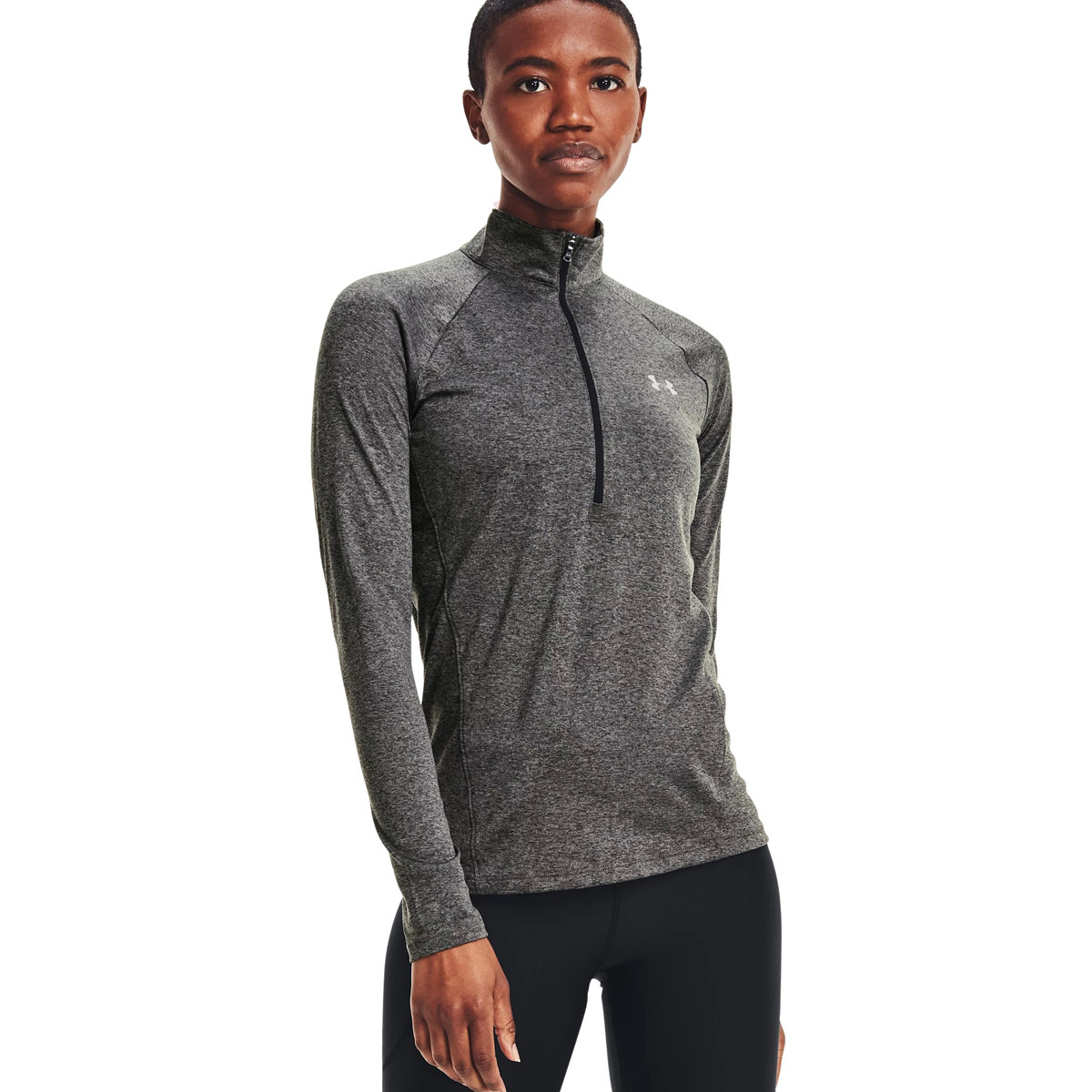 WOMEN'S UNDER ARMOR TECH 1/2 ZIP LONG SLEEVE T-SHIRT - UNDER