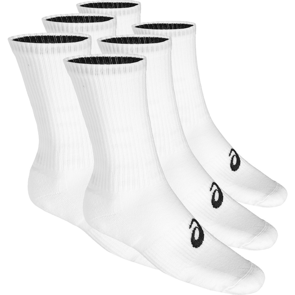 6 PAIRS OF ASICS TENNIS CREW SOCKS ASICS Juniors Clothing Tennispro
