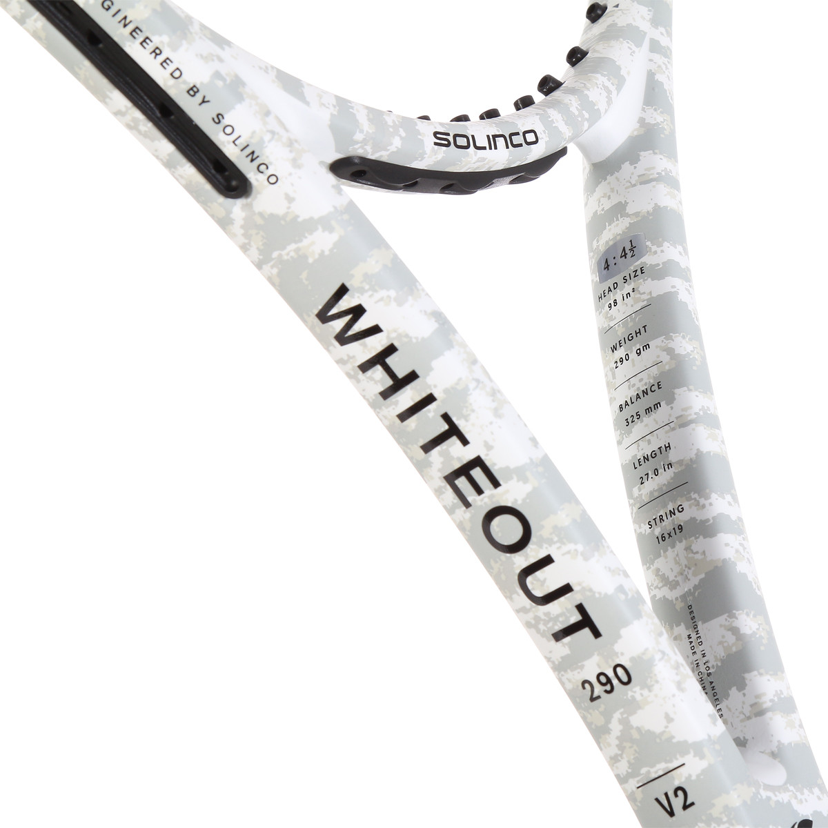 SOLINCO WHITEOUT 98 V2 TENNIS RACKET (290 GR) - SOLINCO - Adult