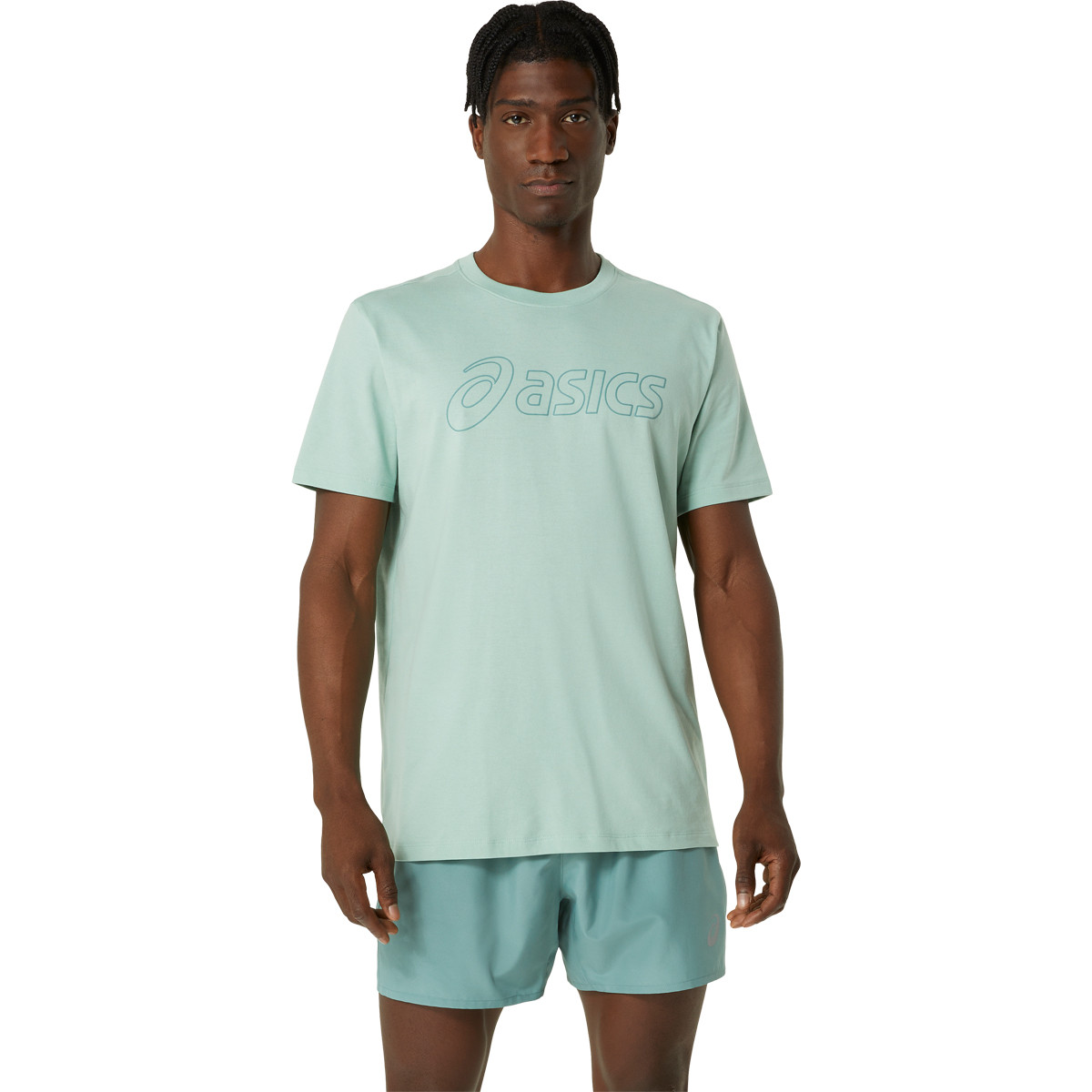Asics t shirt verte online