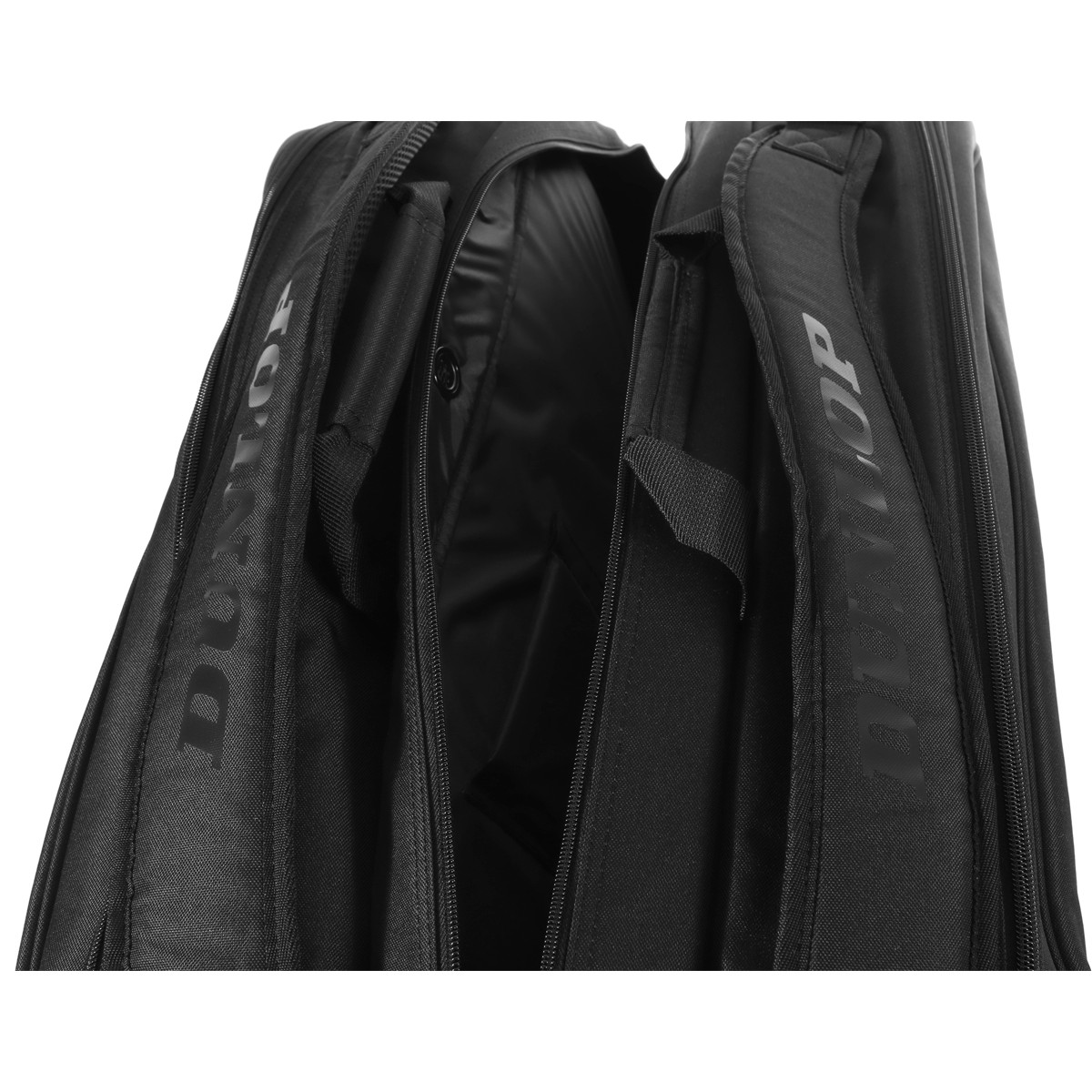 Borsa Tennis Dunlop Team 12 Racket Thermo – 3 Scomparti Con Isolamento Termico, Nero