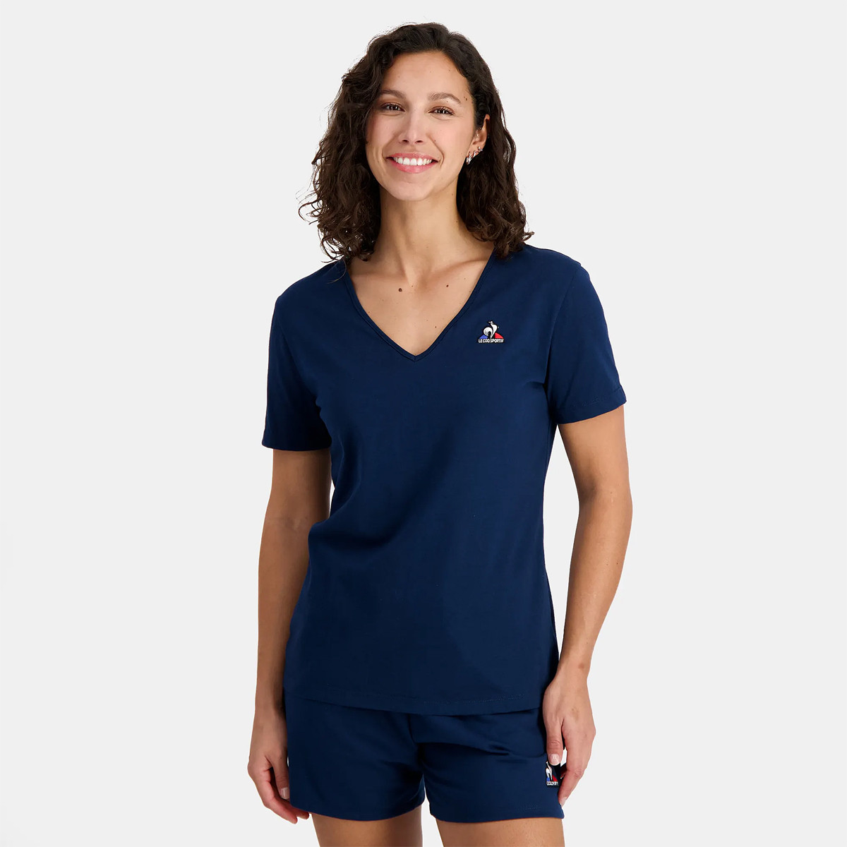 T shirt le sale coq sportif tricolore femme