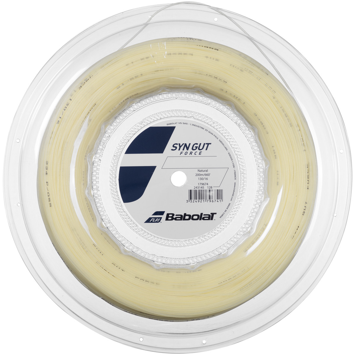 BABOLAT SYNTHETIC GUT FORCE STRING REEL 200 METERS BABOLAT String Tennispro