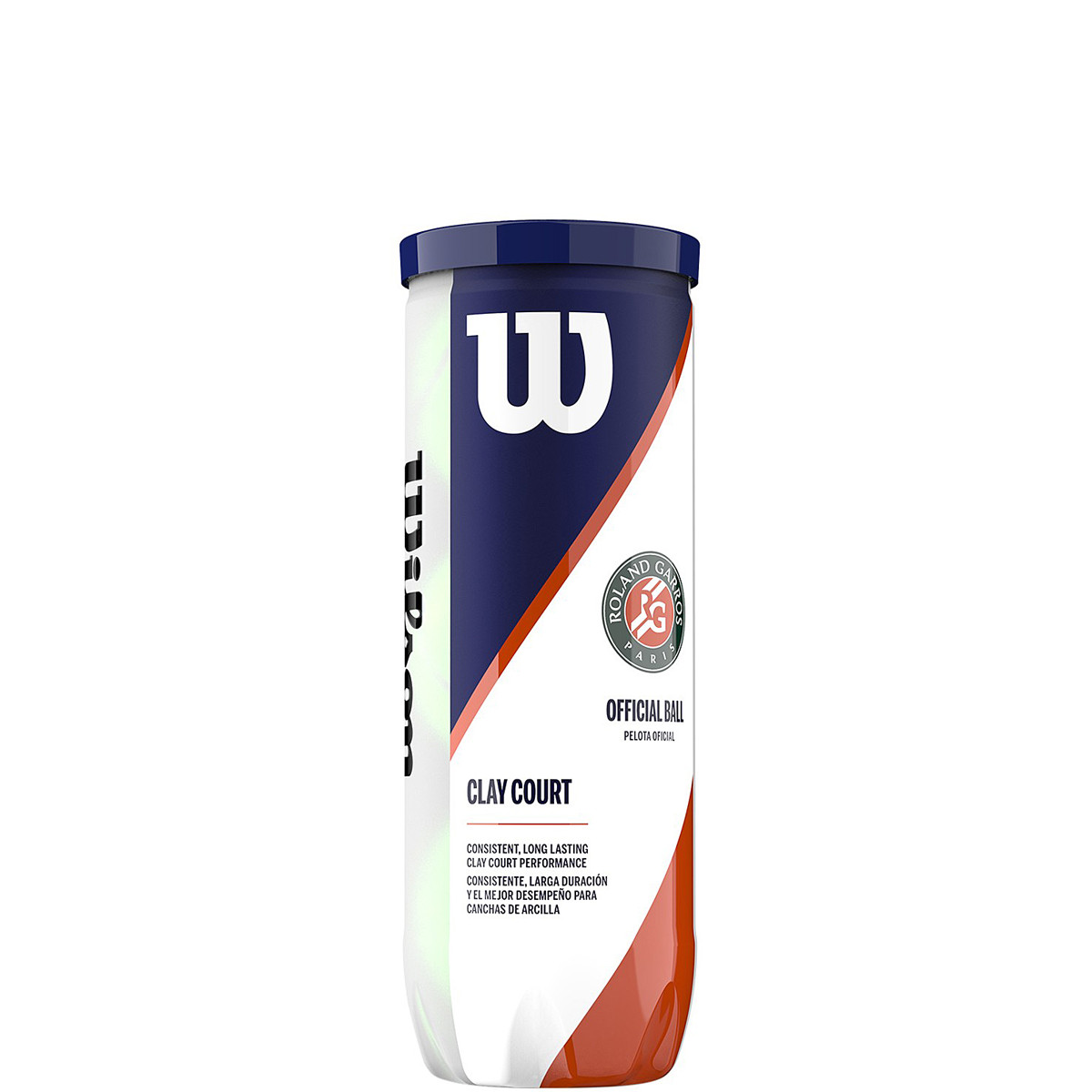 CAN OF 3 WILSON ROLAND GARROS CLAY COURT BALLS